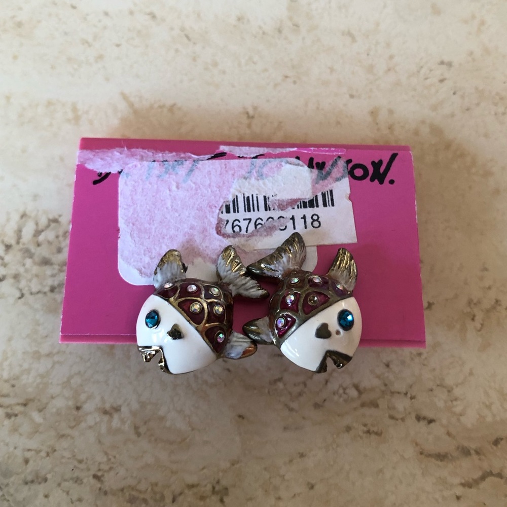 Betsey Johnson Fish Earrings